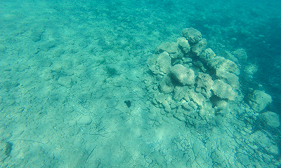 Underwater ancient city of Kimolos